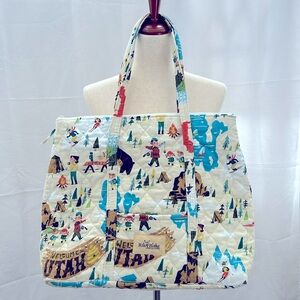 Riley Blake Utah themed quilted tote bag
